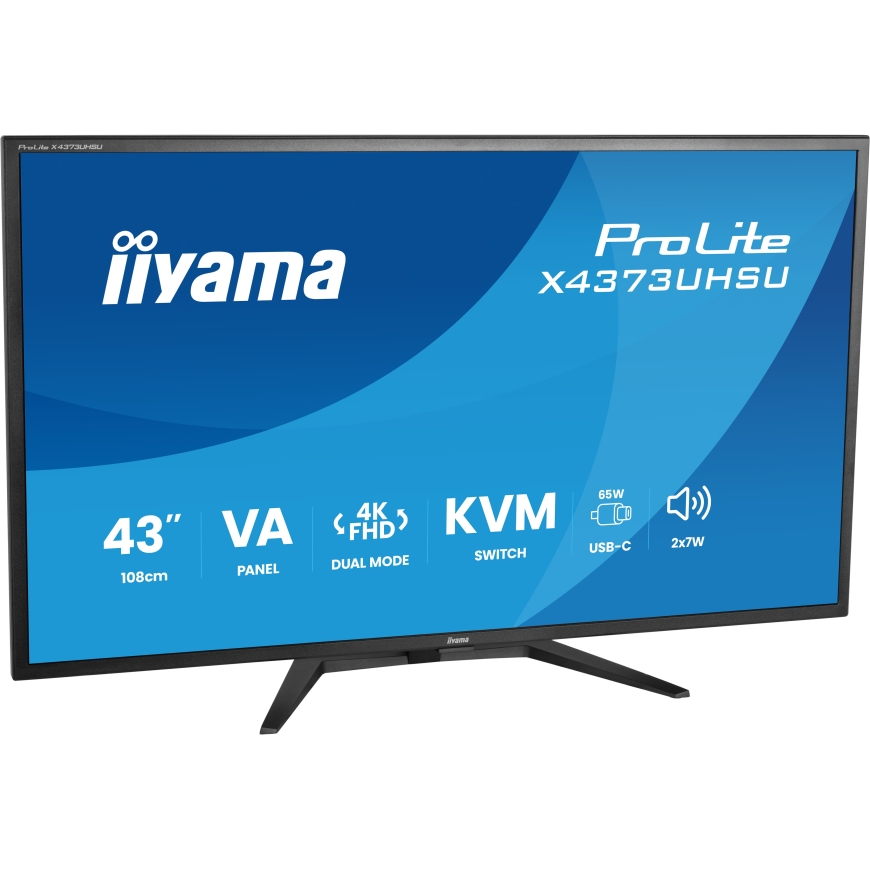 iiyama ProLite X4373UHSU-B2 tietokoneen litteä näyttö 108 cm (42.5") 3840 x 2160 pikseliä 4K Ultra H – 3