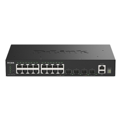 D-Link DGS-1530-20/E võrgulüliti Juhitav L2 Gigabit Ethernet (10/100/1000) Must