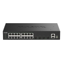 D-Link DGS-1530-20/E сетевой коммутатор Управляемый L2 Gigabit Ethernet (10/100/1000) Черный