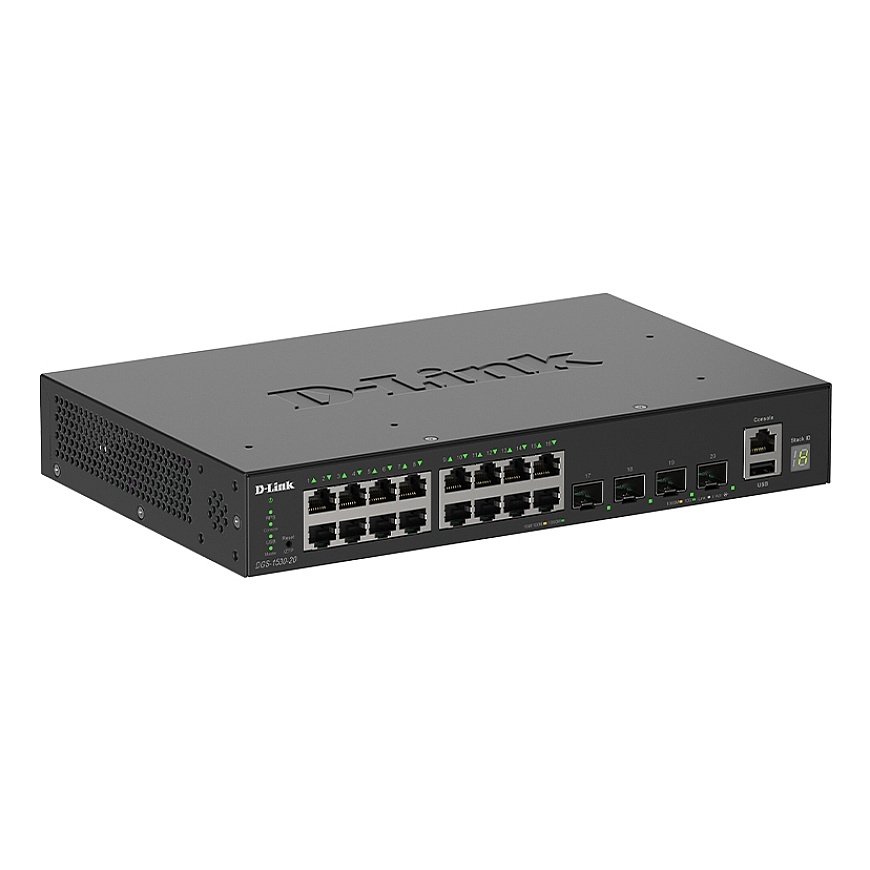 D-Link DGS-1530-20/E võrgulüliti Juhitav L2 Gigabit Ethernet (10/100/1000) Must – 2