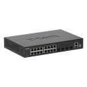 D-Link DGS-1530-20/E сетевой коммутатор Управляемый L2 Gigabit Ethernet (10/100/1000) Черный