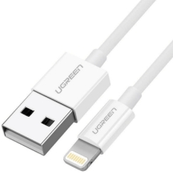 Ugreen cable USB 2.0 A lightning 2m, 5V/2.4A iPhone 7 / 7plus / 6S/ 6 / 6 Plus, iPhone 5s/5c/5, iPad Mini/Mini 2, iPad