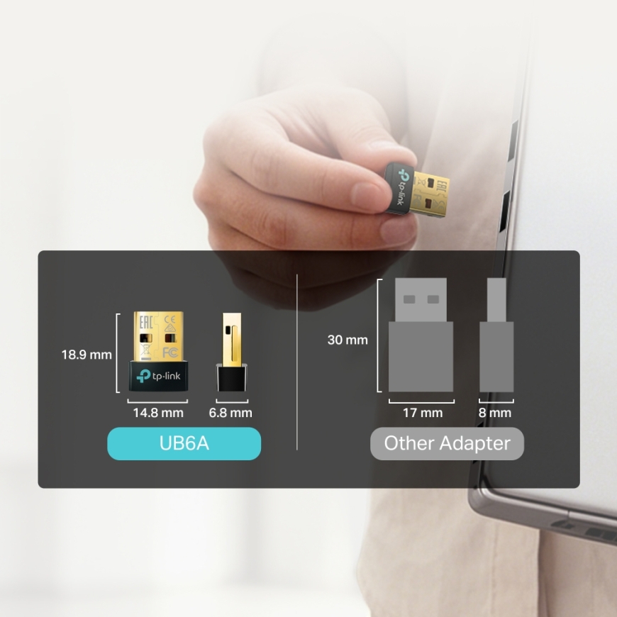 TP-Link Bluetooth 6.0 Nano USB Adapter „Bluetooth“ – 5