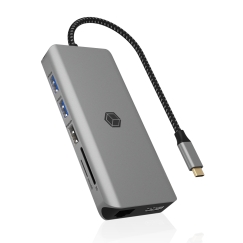 ICY BOX IB-DK4061-CPD Проводная USB 3.2 Gen 1 (3.1 Gen 1) Type-C Серый
