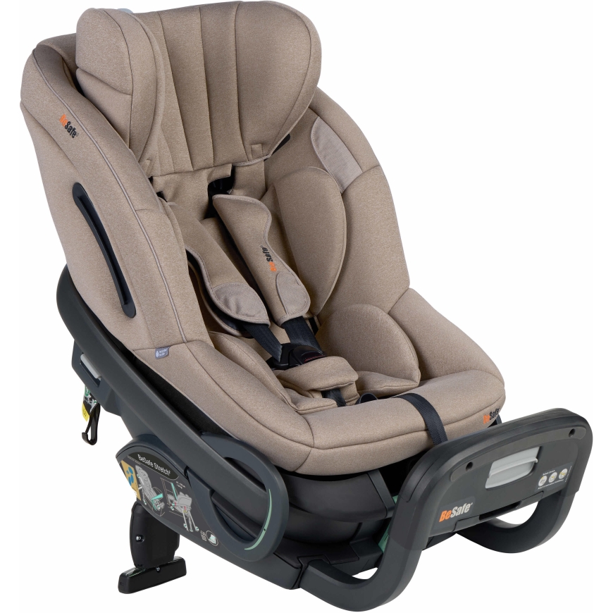 BeSafe Stretch 2 automobilinė kėdutė, 61–125 cm, Tamsiai smėlio SoftBreeze