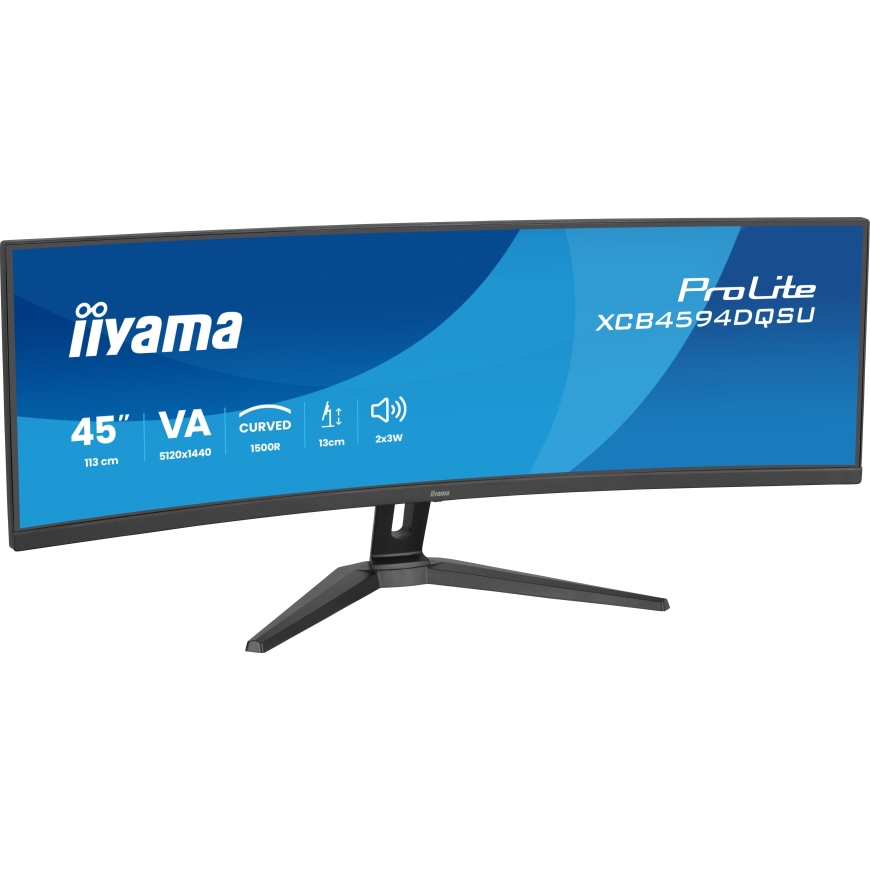 iiyama ProLite XCB4594DQSU-B1 tietokoneen litteä näyttö 113 cm (44.5") 5120 x 1440 pikseliä Dual QHD – 3