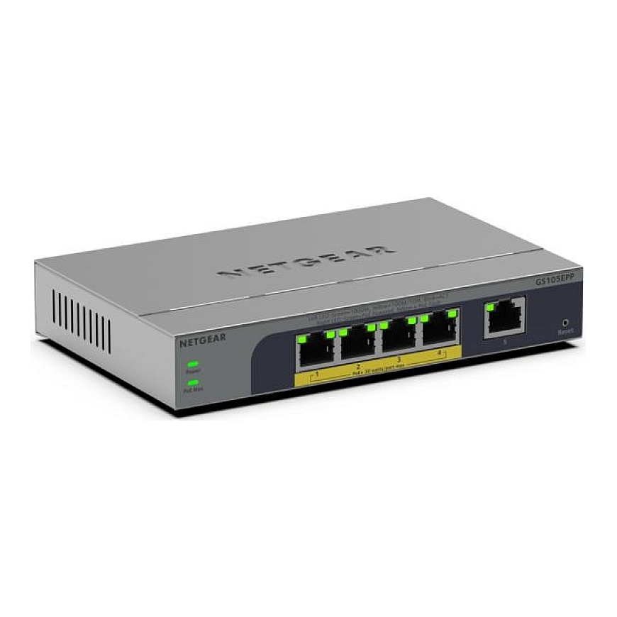 NETGEAR GS105EPP Nepārvaldīts Gigabit Ethernet (10/100/1000)