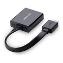 Ugreen 40248 video kabeļu aksesuārs 0,16 m VGA (D-Sub) HDMI + Micro-USB Melns Ugreen 40248 video kabeļu aksesuārs 0,16 m VGA (D-Sub) HDMI + Micro-USB Melns