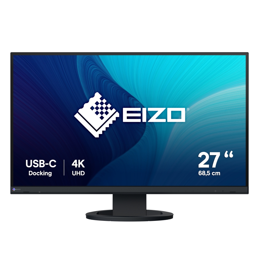 EIZO FlexScan EV2740S-BK computer monitor 68.6 cm (27") 3840 x 2160 pixels 4K Ultra HD LCD Black
