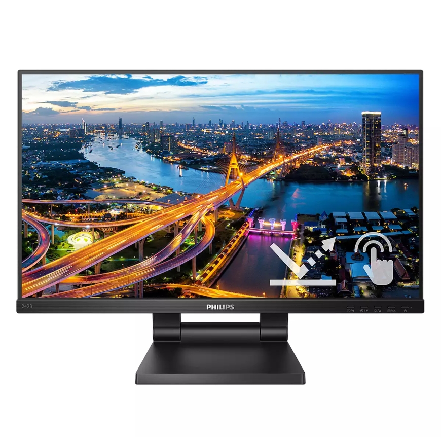 Philips 242B1TC/00 computer monitor 60.5 cm (23.8") 1920 x 1080 pixels Full HD LED Touchscreen Black – 2