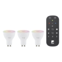 Eglo Connect.z išmanioji lemputė, GU10, RGB+CCT, 4,5 W, 345 lm, 3 vnt., nuotolinis valdiklis Eglo Connect.z išmanioji lemputė, GU10, RGB+CCT, 4,5 W, 345 lm, 3 vnt., nuotolinis valdiklis
