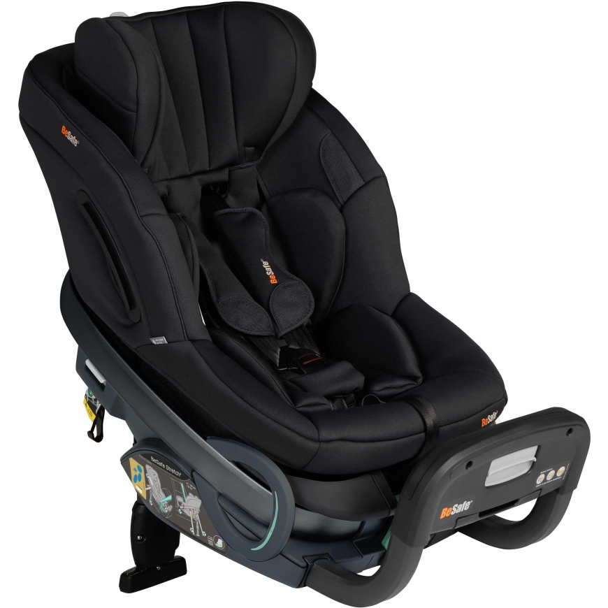 BeSafe Stretch 2 drošības sēdeklis, 61–125 cm, Melns SoftBreeze