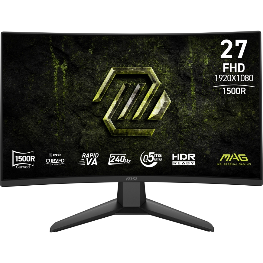 MSI MAG 274CF X24 PC lamekuvar 68,6 cm (27") 1920 x 1080 pikslit Full HD Must