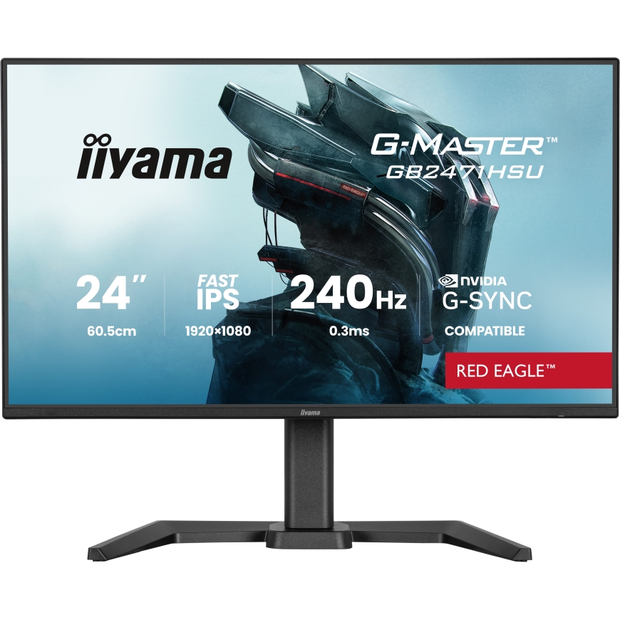 iiyama G-MASTER GB2471HSU-B1 монитор для ПК 60,5 cm (23.8") 1920 x 1080 пикселей Full HD Черный