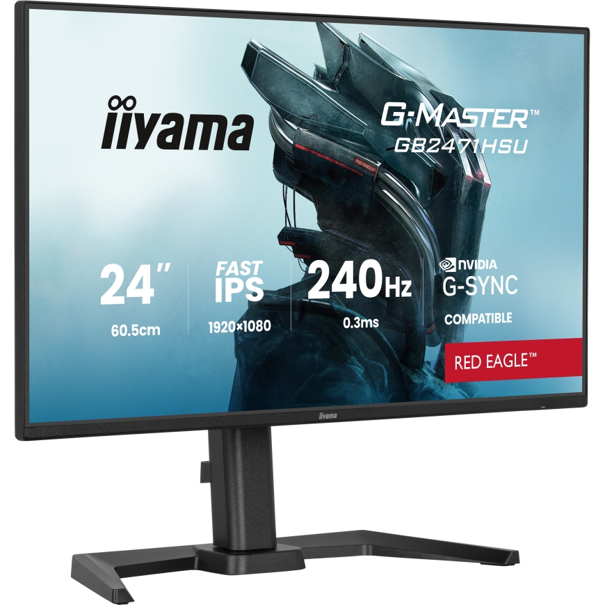 iiyama G-MASTER GB2471HSU-B1 kompiuterio monitorius 60,5 cm (23.8") 1920 x 1080 pikseliai „Full HD“ Juoda – 4