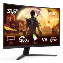 AOC G4 C32G42ZE kompiuterio monitorius 80 cm (31.5") 1920 x 1080 pikseliai „Full HD“ LED Juoda, Raud AOC G4 C32G42ZE kompiuterio monitorius 80 cm (31.5") 1920 x 1080 pikseliai „Full HD“ LED Juoda, Raud