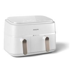 Philips 3000 series NA353/10 rasvakeitin Kaksois 9 L Erillinen 2750 W Kuumakiertoilmakypsennin Hopea, Valkoinen