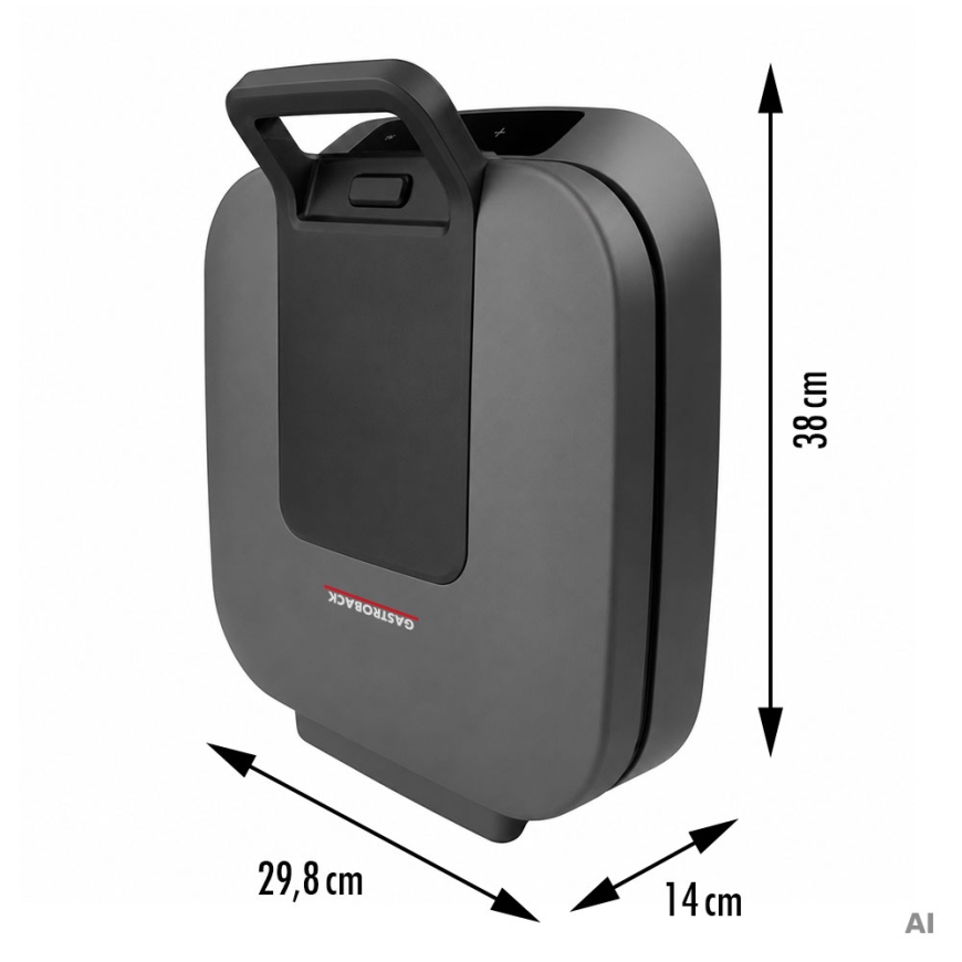 Gastroback 42469 Sandwichmaker Snack Station 4XL Advanced – 5