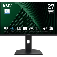 MSI PRO MP275PG kompiuterio monitorius 68,6 cm (27") 1920 x 1080 pikseliai „Full HD“ LCD Juoda