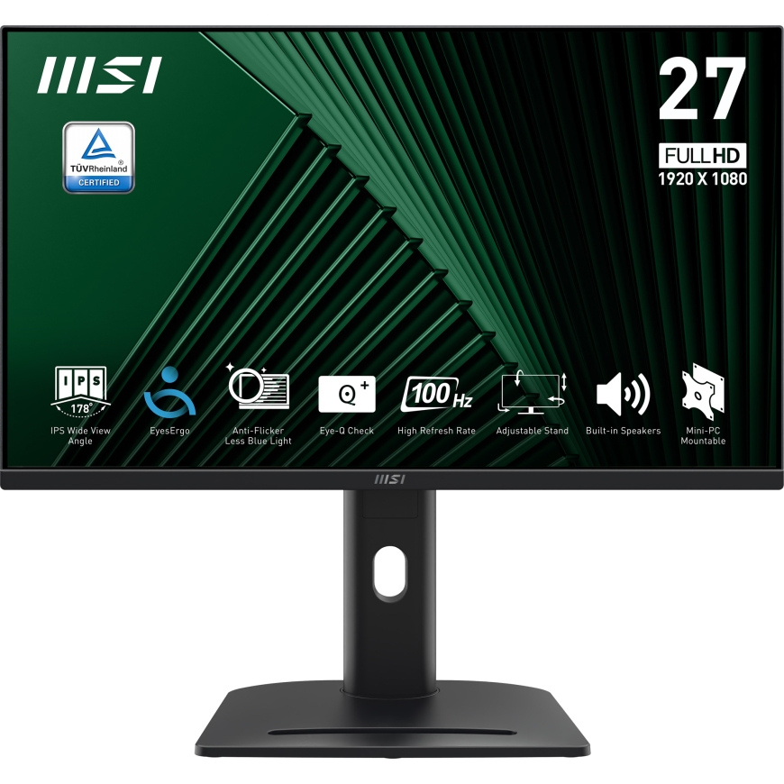MSI PRO MP275PG монитор для ПК 68,6 cm (27") 1920 x 1080 пикселей Full HD ЖК Черный