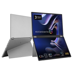 ASUS ZenScreen Duo OLED MQ149CD tietokoneen litteä näyttö 35,6 cm (14") 1920 x 1200 pikseliä WUXGA Hopea