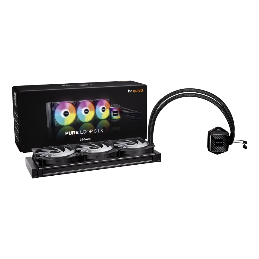 be quiet! PURE LOOP 3 LX Suoritin All-in-one-nesteenjäähdytin 12 cm Musta 1 kpl – 2