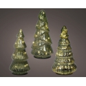 Lumineo small LED glass tree set Lumineo small LED glass tree set
