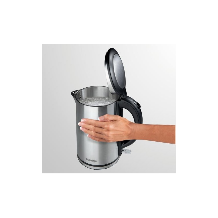 Gorenje K15DWS электрический чайник 1,5 L 2200 W Черный, Нержавеющая сталь – 3