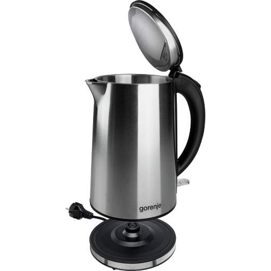 Gorenje K15DWS elektriskās tējkanna 1,5 L 2200 W Melns, Nerūsējošs tērauds – 4