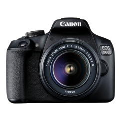 Canon EOS 2000D + EF-S 18-55mm f/3.5-5.6 III SLR Camera Kit 24.1 MP CMOS 6000 x 4000 pixels Black