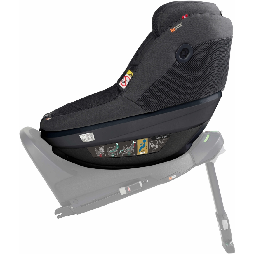 BeSafe Beyond 2 drošības sēdeklis, 61–125 cm, antracīta tīklos – 5
