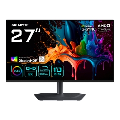 GIGABYTE MO27Q3 монитор для ПК 68,6 cm (27") 2560 x 1440 пикселей Quad HD QD-OLED Черный