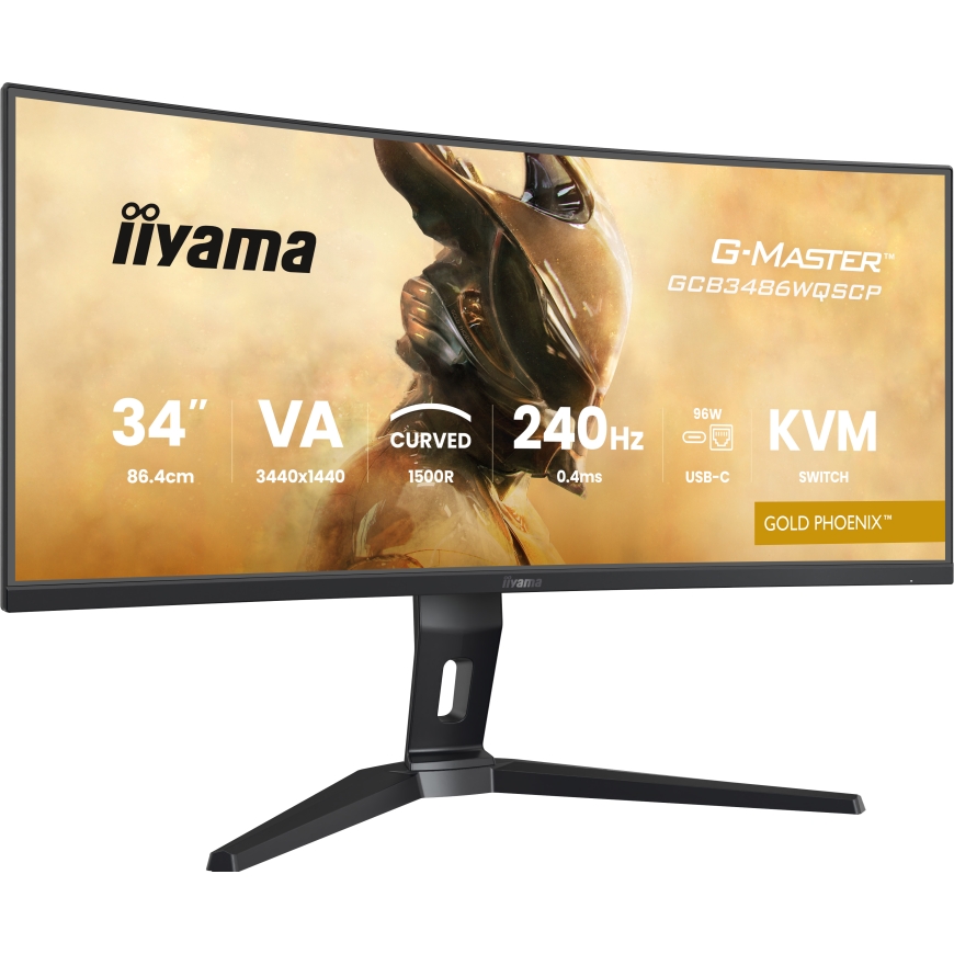iiyama G-MASTER GCB3486WQSCP-B1 computer monitor 86.4 cm (34") 3440 x 1440 pixels UltraWide Quad HD 