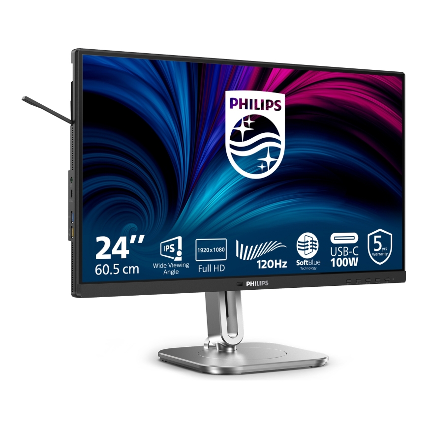 Philips 4000 series 24B2U4301/00 monitori 60,5 cm (23.8") 1920 x 1080 pikseļi Full HD LCD Pelēks – 4