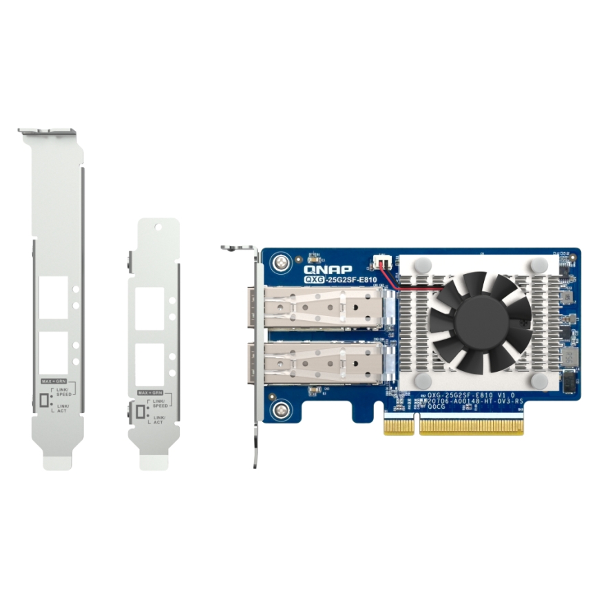 QNAP QXG-25G2SF-E810 сетевая карта Внутренний Фибра 25000 Мбит/с – 2