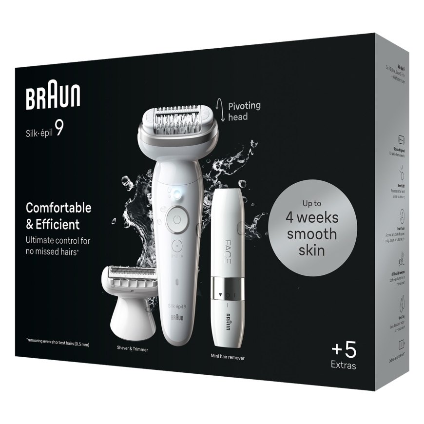 Braun Silk-épil 9 9-341 epilaattori 40 pinsettiä Valkoinen – 2