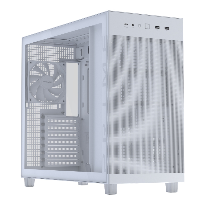 ASUS PRIME AP303 TG White Midi Tower Белый