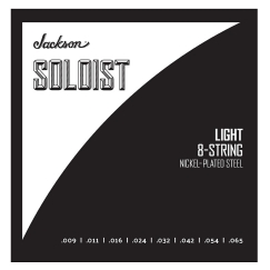 Jackson® Soloist™ 8 String Light, elektrilise kitarri keeled, 9 - 65