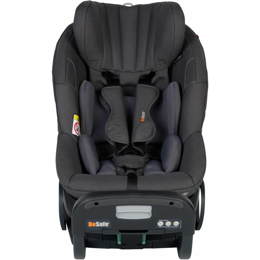 BeSafe Stretch 2 turvaistuin, 61–125 cm, Dark Grey Melange – 2