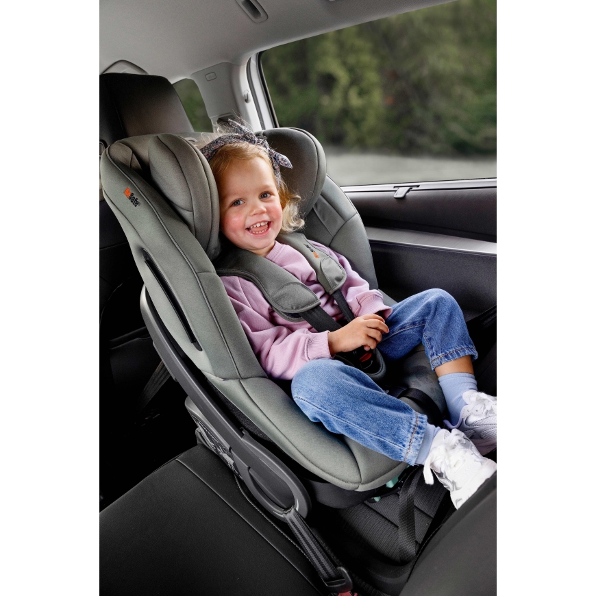 BeSafe Stretch 2 turvaistuin, 61–125 cm, Dark Grey Melange – 4