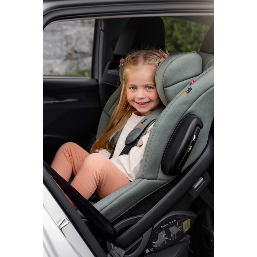BeSafe Stretch 2 car seat, 61–125 cm, Dark Grey Melange – 5
