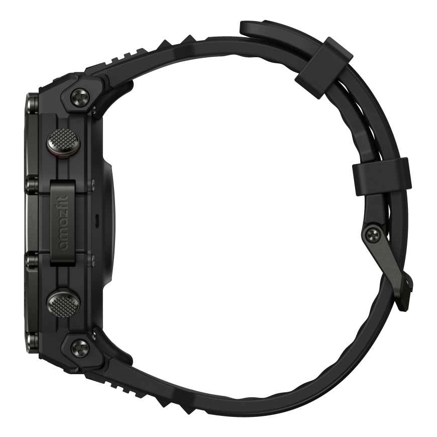 Amazfit T-Rex 3 Pro 3.81 cm (1.5") AMOLED 48 mm Digital 480 x 480 pixels Touchscreen Black Wi-Fi GPS – 5