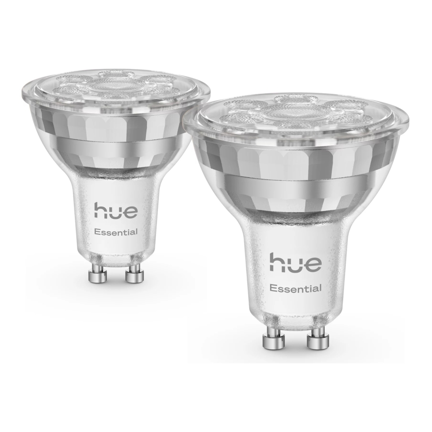 Philips Hue White and colour ambience Essential GU10 – smart spotlight – 345 lm – 4.7W – 2-pack – 2