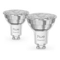 Philips Hue balta un krāsaina atmosfēras gaisma Essential GU10 – viedā spuldze – 345 lm – 4,7 W – 2 Philips Hue balta un krāsaina atmosfēras gaisma Essential GU10 – viedā spuldze – 345 lm – 4,7 W – 2