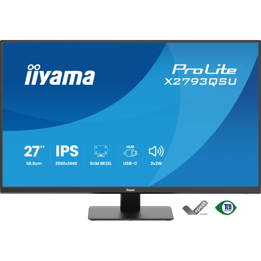 iiyama ProLite X2793QSU-B1 kompiuterio monitorius 68,6 cm (27") 2560 x 1440 pikseliai Quad HD LED Ju – 2