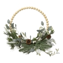 Decoris wooden bead fir wreath, 40 cm Decoris wooden bead fir wreath, 40 cm