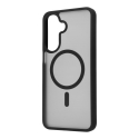 FoneKit MagSafe Soft Touch suojakuori, Samsung Galaxy A27, musta/harmaa FoneKit MagSafe Soft Touch suojakuori, Samsung Galaxy A27, musta/harmaa