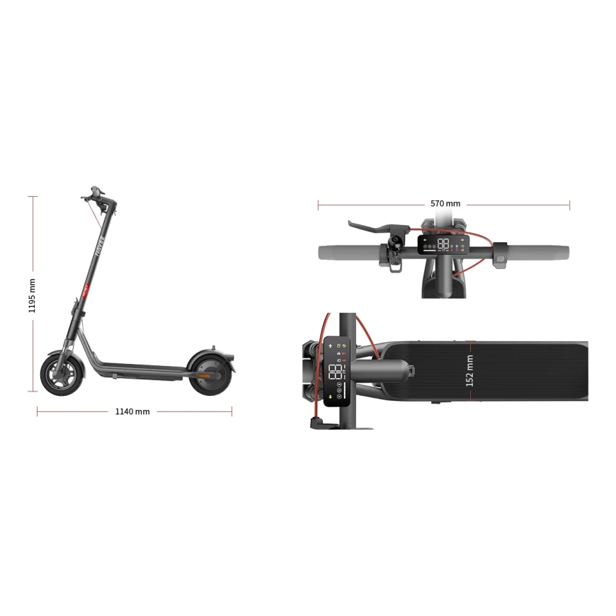 NAVEE V25i Pro II electric scooter 1 seat(s) 20 km/h 600 W Black – 3