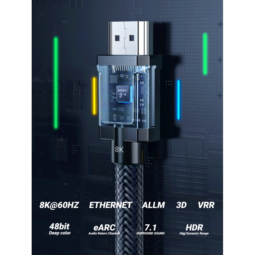 Ugreen 806020 HDMI-kaabel 3 m HDMI tüüp A (Standard) Must – 4