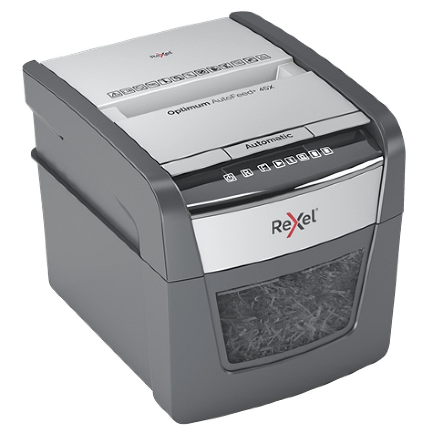 Rexel Optimum AutoFeed 45X Automatic Cross Cut Paper Shredder P4 – 3